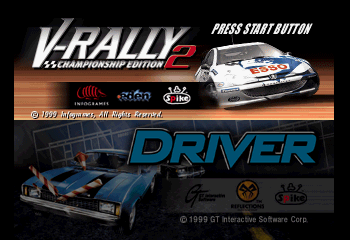 2 Demos in 1 – Driver + V-Rally – Championship Edition 2 (J) [SLPS-02466] PS1 ISO