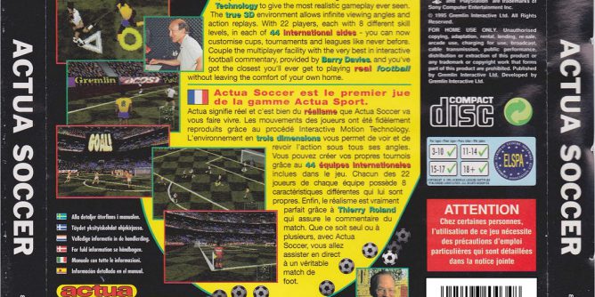 Actua Soccer (E) (v1.0) [SLES-00014] PS1 ISO