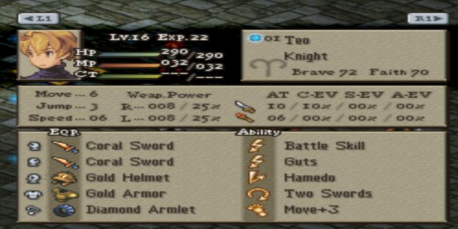 Final Fantasy Tactics v1.3 – Easy Type (USA) [Hack by FFHacktics v1.3030] PS1 ISO