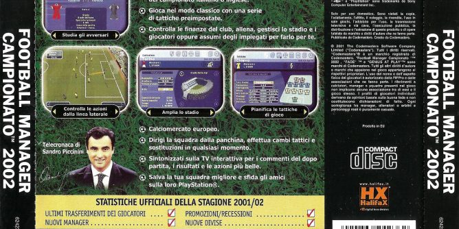 Football Manager Campionato 2003 (Italy) PS2 ISO