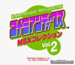 Konami Antiques – MSX Collection Vol. 2 (JP) PS1 ISO