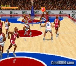 Magic Johnson to Kareem Abdul-Jabbar no Slam ‘n Jam ’96 (JP) PS1 ISO