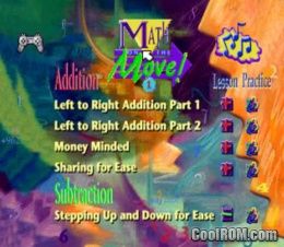 Math on the Move! 1 – Addition & Subtraction – Intermediate (USA) PS1 ISO