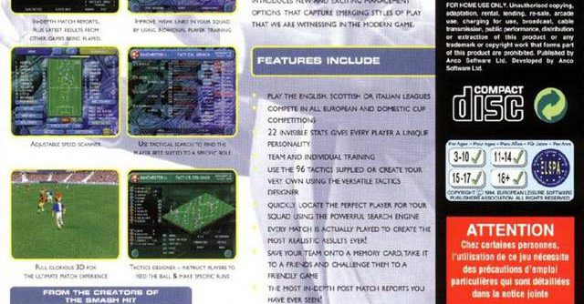 Player Manager Ninety Nine (G) [SLES-01766] PS1 ISO