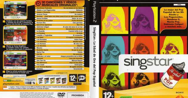 SingStar La Edad de Oro del pop espanol (Spain) PS2 ISO
